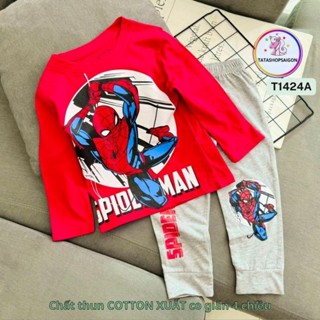 11 40kg Bộ quần áo thu đông cho bé trai dài tay size đại chất cotton kiểu thể thao đẹp T142