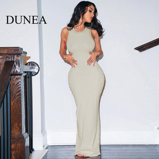 Đầm Bodycon dài tay cổ tròn DUNEA