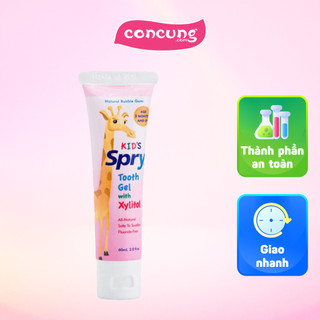 Gel đánh răng giàu Xylitol Spry cho bé - Hương kẹo Chew Gum