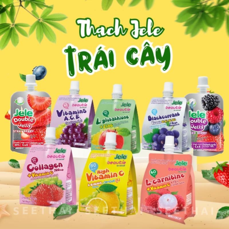 Nước Ép Thạch Trái Cây Jele Beautie Nhập Khẩu Thái Lan