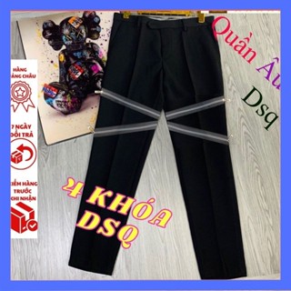  Quần dsq 4 khóa đùi  quần âu 4 sọc trắng thom-e quần amiri boy phố - chất vải  cao cấp rễ mặc lên dáng chuẩn 