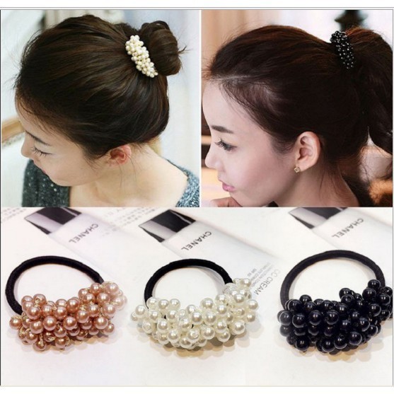 Cột tóc chùm chân trâu Style Hàn Quốc