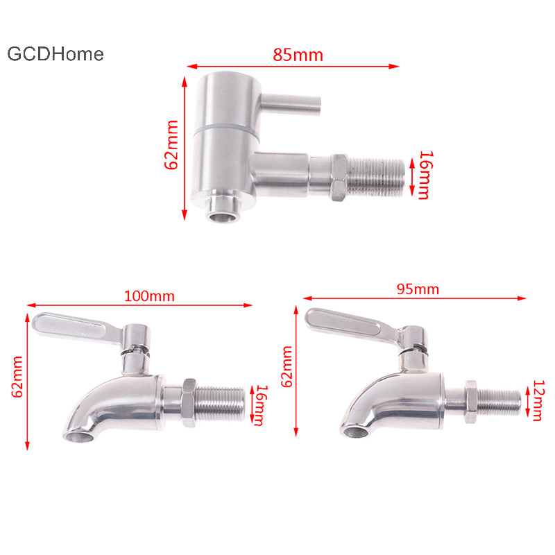 Gcdhome Rượu Thùng Nước Spigot Tap 304 Vòi Inox Bia Đồ Uống Nóng