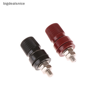 Bigdealsnice M6 Thiết bị đầu cuối bằng đồng thau Bài viết khối thiết bị đầu cuối Loại 333 Vít ren màu đỏ và đen Nhiệt độ 6mm Vít đồng ZBN