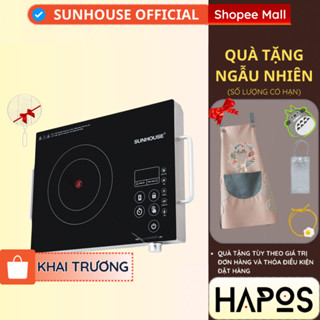 Bếp hồng ngoại Sunhouse Chính hãng cảm ứng núm vặn cơ, mặt kính công suất cao 2000W SHD6017 - HAPOS SUNHOUSE