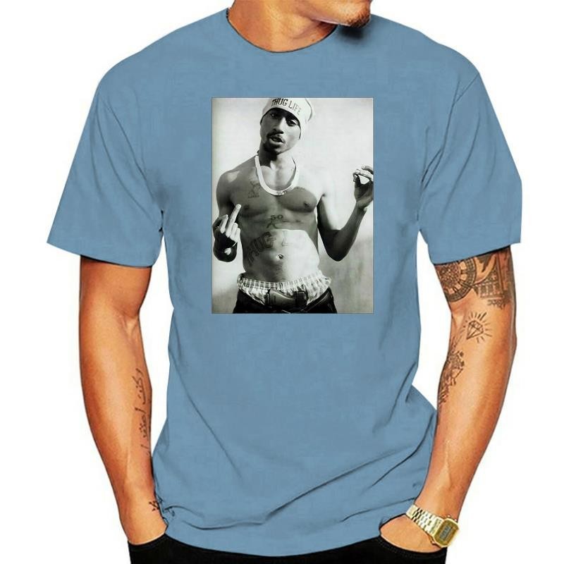 Áo thun 2Pac Tupac Shakur Finger Flip Nwa Eazy E Dr. Súng Dre Snoop Biggie N28