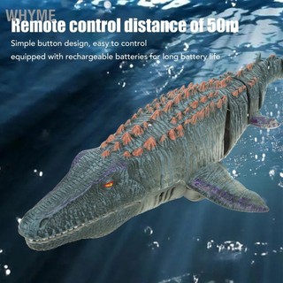 WHYME Đồ chơi khủng long Mosasaurus Điều khiển từ xa quái vật biển thực tế không dây dành cho trẻ em trên sáu tuổi