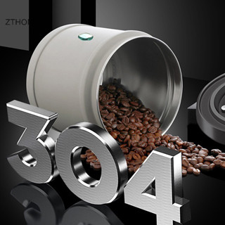  Zthome 750   1100   1600ML Hộp đựng hạt cà phê kín khí bằng thép không gỉ lưu trữ HOT 