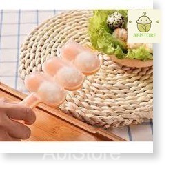 Khuôn ép cơm lắc cơm viên kèm muỗng 3 ngăn cho bé xuất nhật