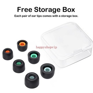 Hsv Memory Foam Earplug Chống trượt Cách âm Đầu tai cho tai nghe WF-1000XM4 Nút tai nghe Eartips Earcaps