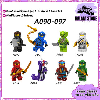 Đồ chơi lắp ráp minifigures Ninjago Legacy A090-097 - Mô hình lắp ghép Ninja season 10