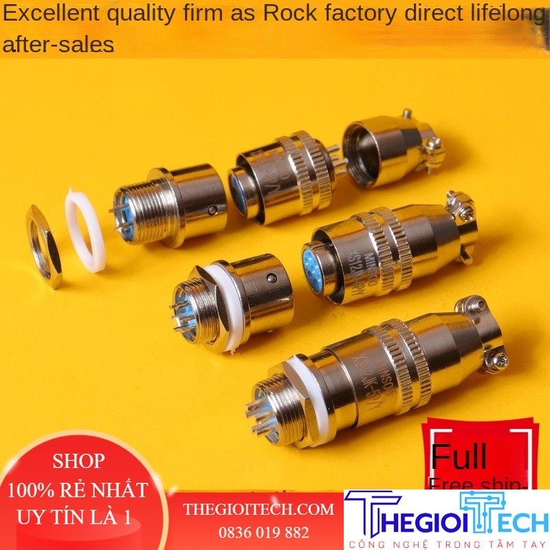 Phích Cắm Hàng Không Minsoo XS8/10/12JK 2P 3P 4P/Y Lõi Lỗ Kim Đực Và Cái Đầu Nối Đẩy Nhanh - 2P Phẳng - Xs10