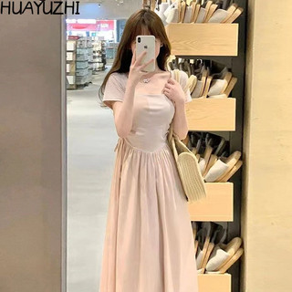 HUAYUZHI váy Đầm váy nữ body đầm Fashion Thể thao Dễ thương Đơn giản WLQ2460E1K 25Z240616