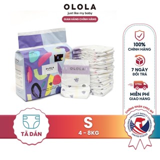 COMBO 4 Bịch Tã/Bỉm Dán OLOLA Skin Fit Size S 30 Miếng Hàn Quốc Cho Bé Từ Sơ Sinh, Mỏng Nhẹ, Mềm Thoáng, Thấm Hút Nhanh
