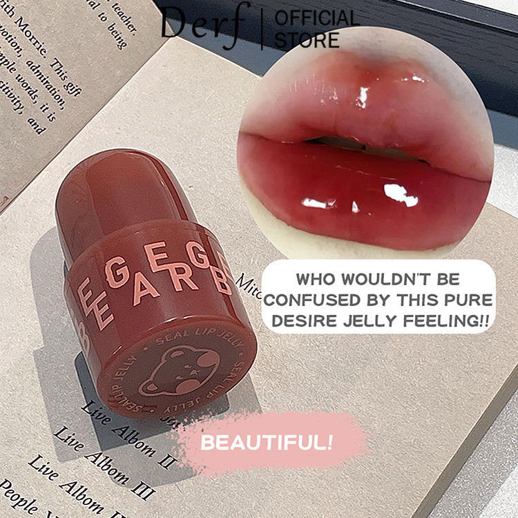 Son môi Derf Jelly Lip Glaze Trang điểm lâu trôi Son bóng chống thấm nước | BigBuy360 - bigbuy360.vn