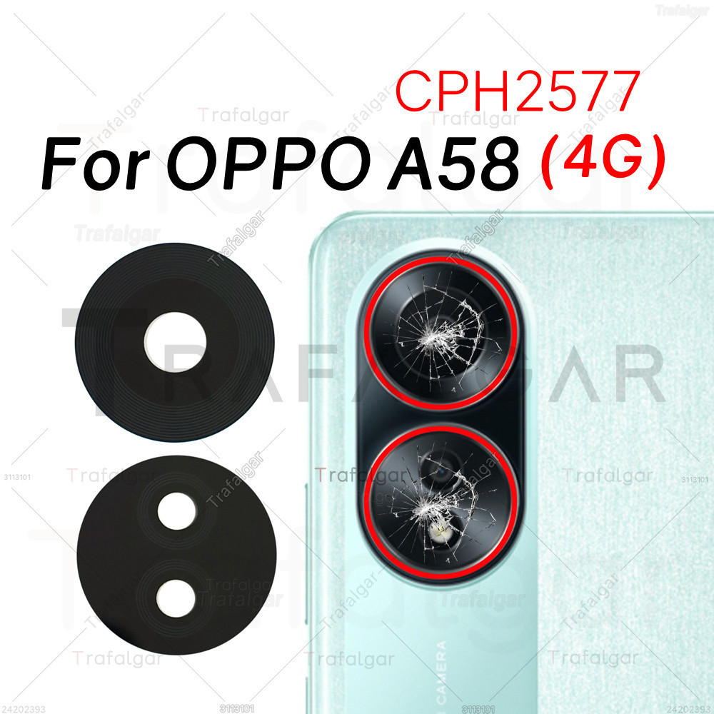 Ống kính máy ảnh sau thay thế cho OPPO A58 4G CPH2577, kèm nhãn dán