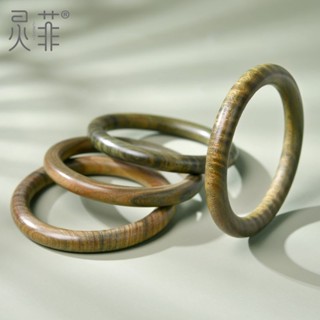 Vòng tay gỗ đàn hương xanh tự nhiên Nữ Argentina Gỗ đàn hương Gỗ đàn hương Đồng bằng Vòng tròn Retro Wenwan Vòng tay thanh tròn 6.19