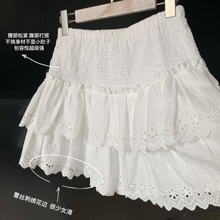Váy hình chữ A rộng LISCN có họa tiết thêu ren, đẹp và thời trang