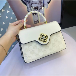  Túi đeo chéo túi xách nữ khoá xoay quai cứng cáp dây đeo bản to K454 