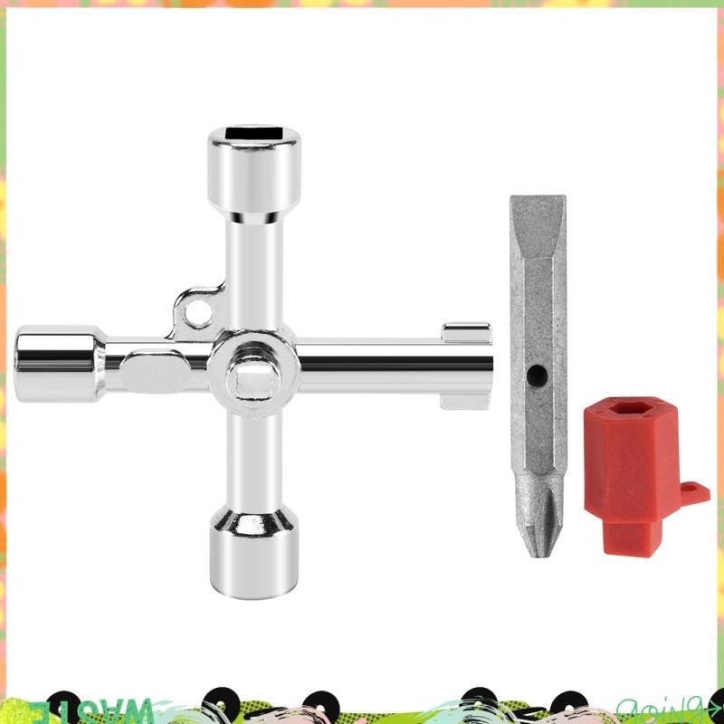 Hộp 4 In1 Chìa Khóa Khí Đồng Hồ Đo Chìa Khóa Đa Năng Tiện Ích Chìa Khóa Cho Tủ Điện Tủ Mở Khóa youyilu