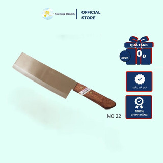Dao Thái Thực Phẩm, Dao Nhà Bếp Trung Cán Gỗ Kiwi 22 Sắc, Bén, Dày Dặn Mta-Mart2