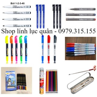 Bút vẽ tham mưu kỹ thuật, bút đệm màu tham mưu tổng hợp các loại