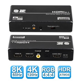 Bộ tách âm thanh hdmi 2.1 4k 120hz bộ chia âm thanh hdmi có hdmi sang hdmi cho ps5 xbox s dolby atmos