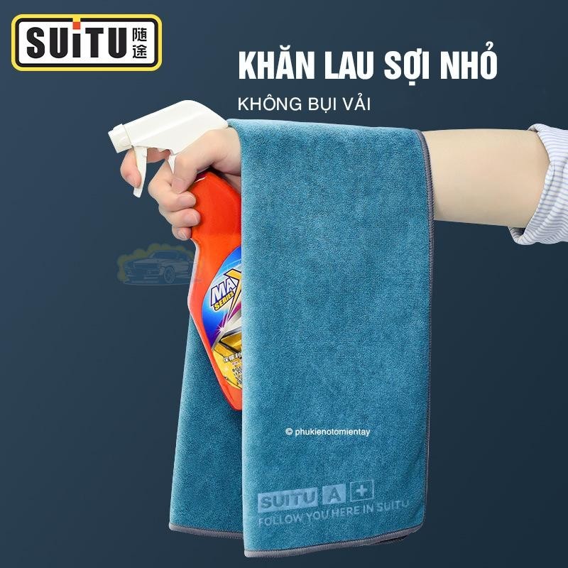 Khăn Lau Ô tô Cao Cấp Khổ Lớn Mềm Mịn Thấm Hút Tốt Lau Xe Lau Kính Nội Thất Ô tô Kích Thước Lớn 60 x 160 cm 4