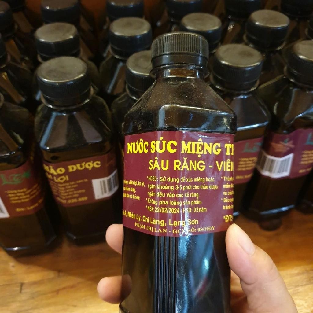 Nước súc miệng thảo dược Aforex Lạng Sơn dành cho người bị sâu răng, viêm lợi, hôi miệng .