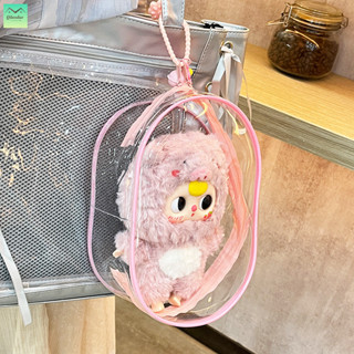 Túi bảo vệ búp bê, túi trưng bày búp bê, túi đựng búp bê có khóa kim loại, tay dài có khóa kéo đôi, PVC trong suốt.