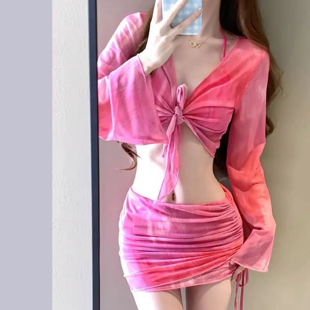 RICH-THEY Bộ Bikini Mới Bộ Đồ Bơi Bốn Mảnh Thời Trang Mới Gợi Cảm Dành Cho Nữ Bãi Biển Suối Nước Nóng | BigBuy360 - bigbuy360.vn