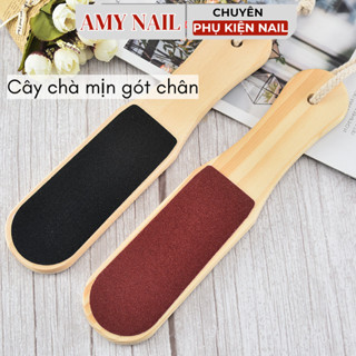 Cây chà gót chân, cây mài mịn gót chân cán gỗ cao cấp 2 mặt nhám tiện lợi