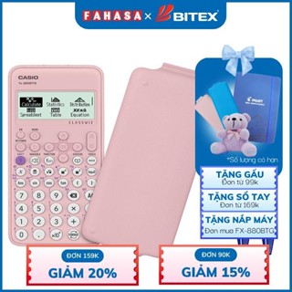 Bộ Máy Tính CASIO FX-880BTG - Màu Hồng + 2 Bút Bi Pilot BP-1RT - Mực Xanh