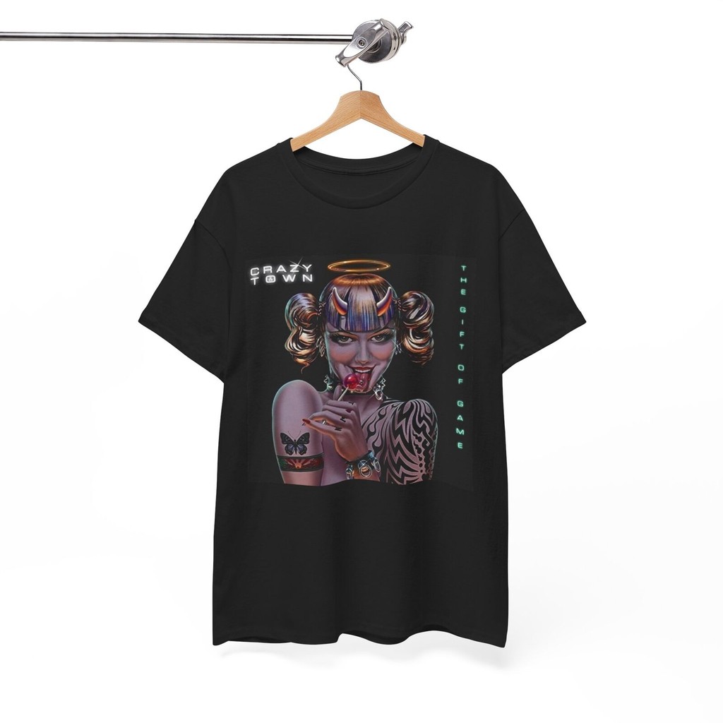 Crazy Town Áo Thun Retro Album Bao 90 Vintage Rock Unisex Nặng Cotton Tee
