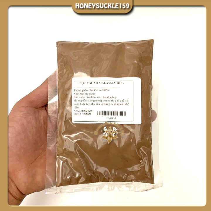 100g Bột Cacao Nguyên Chất Đậm Đà Thơm Ngon Malaysia