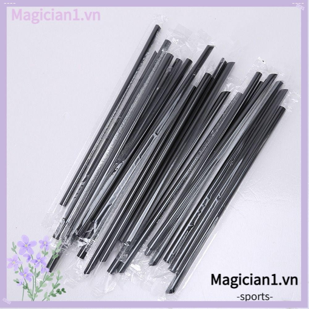 Magician1 100 Cái / bộ Ống Hút Uống, Ống Hút Dùng Một Lần Nhiều Màu Nhiều Màu Sắc, Nhựa Hữu Ích 23cm Trà Sữa Uống Ống Hút Đám Cưới Sinh Nhật Thanh Phụ Kiện