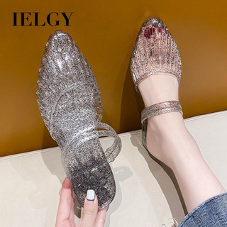 IELGY   Dép bán ngón  Nữ thời trang mùa hè mới chống trượt pha lê đẹp