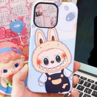 Ốp Điện Thoại Hoạt Hình Labubupu Pop Mart 2 Lớp Tương Thích iPhone11 12 13 14 15 12Promax 13Promax 14Promax 14Promax X XS XR 5N1A