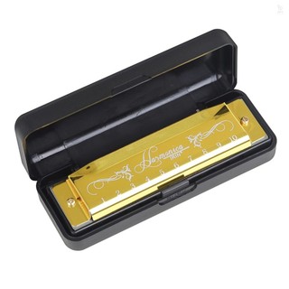 Irin 10 lỗ Harmonica Key of C Quà tặng âm nhạc 20 tông có hộp đựng cho học sinh mới bắt đầu