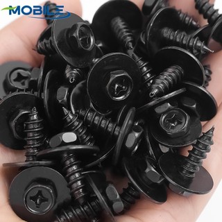 FENDER [Đặc sắc] 10 Vít thép Carbon - Vít tự khai thác - Chốt chắn bùn cản ô tô - Giữ bu lông vít - Chống gỉ, Chống ăn mòn - Dụng cụ sửa chữa ô tô