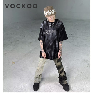 VOCKOO áo phông nam Áo Thun phông áo nam thun Áo Thun Form Rộng Ngắn Tay Unisex MTX2440ASW 17Z240426
