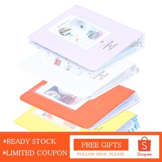 Alwaysonline 64 Túi Hộp Đựng Ảnh Sách Chèn Loại Chặt Đường Bên Trong Giữ Lại Bộ Nhớ Nhỏ Gọn Cho Máy Ảnh Fujifilm Instax Mini 9 3in Ảnh