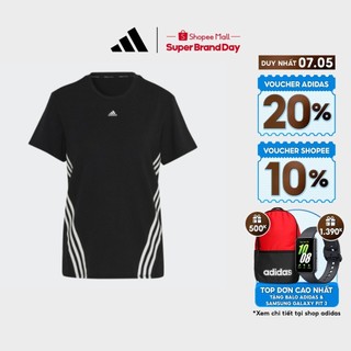  adidas Tập luyện Áo Thun 3 Sọc Trainicons Nữ Đen HK6975