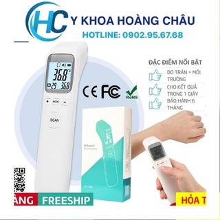 Nhiệt kế hồng ngoại đo trán ck-t1803 | scan, đo cực nhanh 0.5 giây
