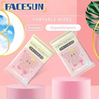 Facesun Khăn lau ướt cho bé được đóng gói riêng lẻ Khăn lau tay và miệng cho bé