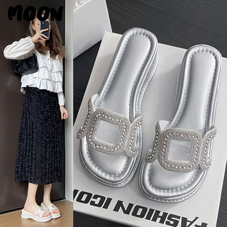 Moon dép quai hậu nữ dép sandal nữ giày sandal nữ dép đế cao thời trang lịch lãm thời trang độn đế phóng khoáng fdl2440yks 19z240507