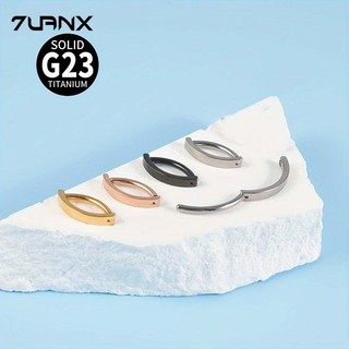 1 Cái Cong G23 Titan Rốn Kẹp 14G Khóa Rốn Bụng Nút Nhẫn