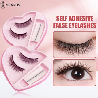 Miss Rose Tự Dính Lông Mi Giả 3d Không Cần Keo 1 Cặp Lông Mi Tự Dính Có Thể Tái Sử Dụng
