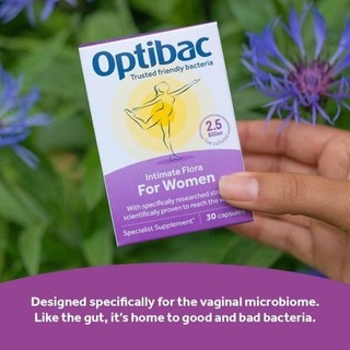 Optibac Tím - Men vi sinh Optibac tím (Hộp 30 viên/90 viên)