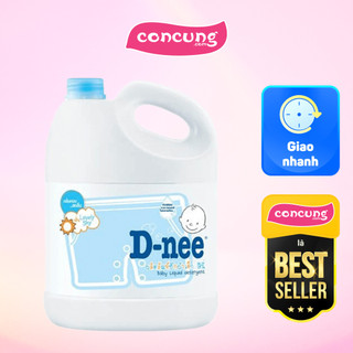 Nước giặt quần áo em bé d-nee xanh - lovely sky 3l/2.8